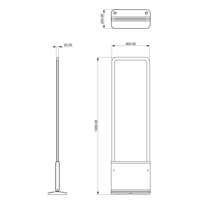 RFID Transparent Intelligent Access Control Gate Reader QW-605